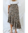 Leopard Print Casual Skirt