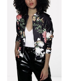 Floral Print Casual Jacket