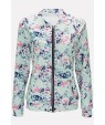 Light-Floral Print Casual Jacket