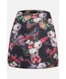 Floral Print Side Casual Skirt