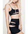 Buckle Up Cutout Camisole Shorts Sexy Suit Set